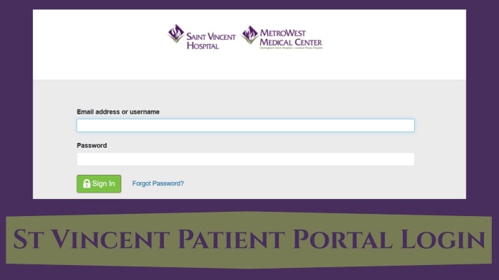 St-Vincent-Patient-Portal-Login